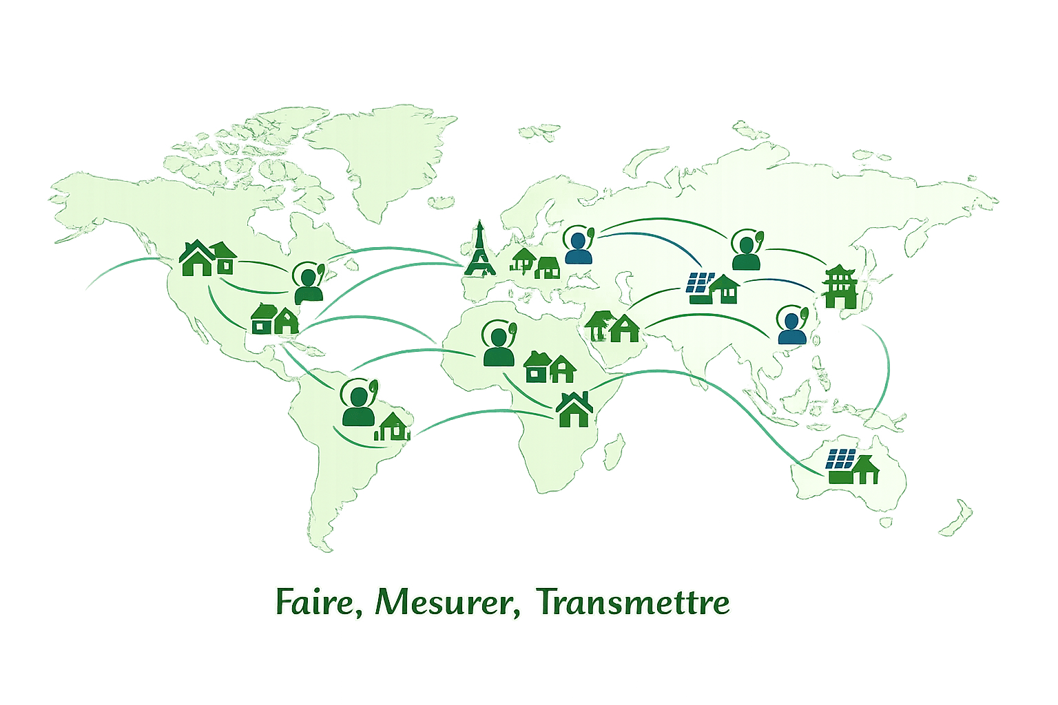 Carte du réseau international
